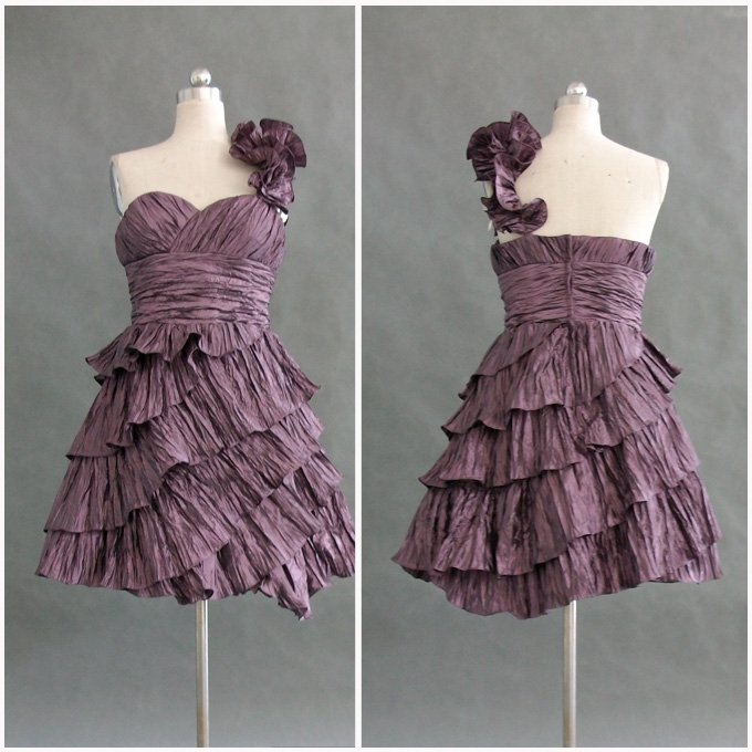 quinceanera one shoulder flower dress